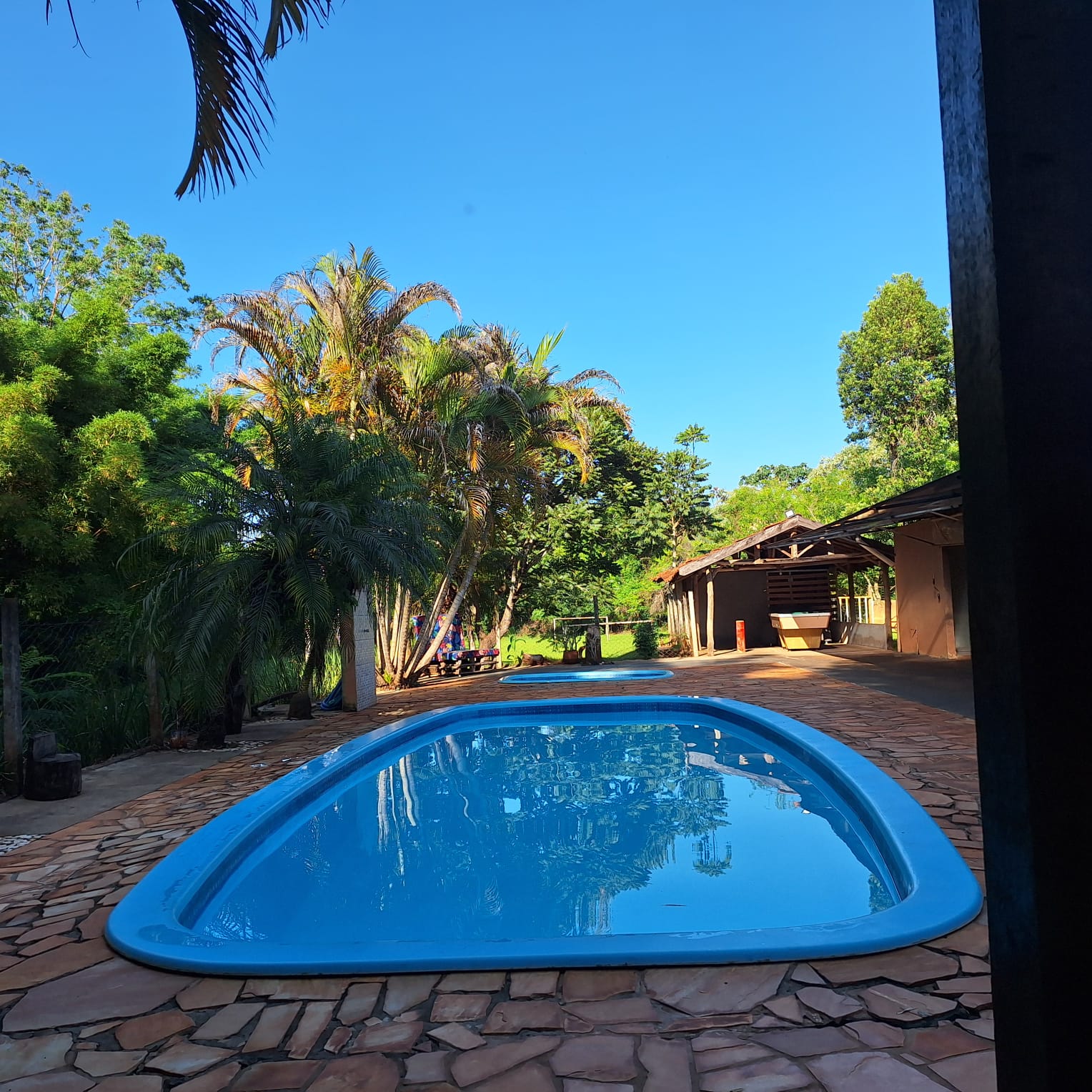Piscina da Chácara Tavanti em Londrina, PR